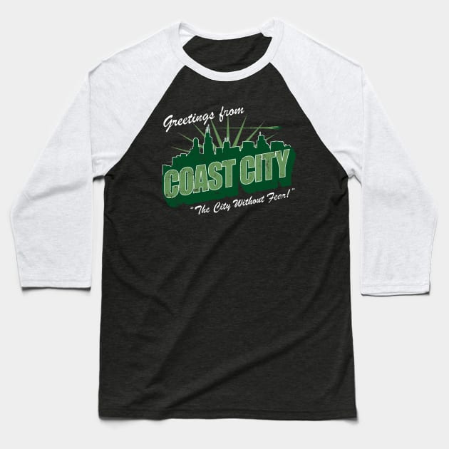 Greetings From Coast City Baseball T-Shirt by BlazeComics